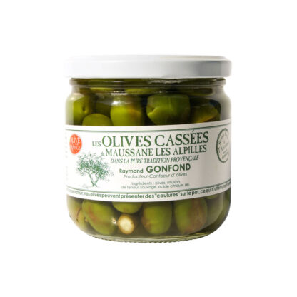 Olives Cassées de la Vallée des Baux de Provence "Raymond Gonfond" - Pot de 250g