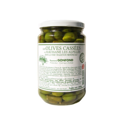 Olives Cassées de la Vallée des Baux de Provence "Raymond Gonfond" - 500g