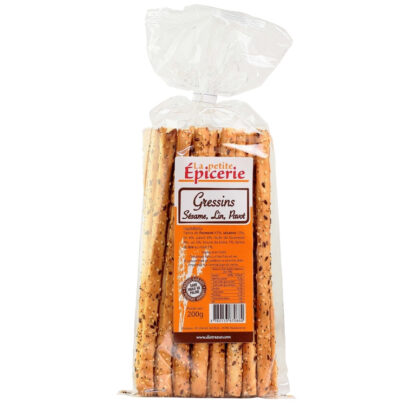 Gressin Sésame, Lin, Pavot - 200g