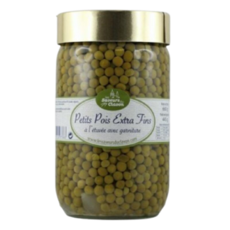 Petit Pois Extra Fins à l'Etuvé - Bocal 72cl