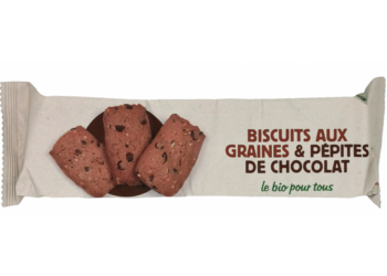 Biscuit Graines et Pépites de Chocolat “Le Bio Pour Tous” – 140g