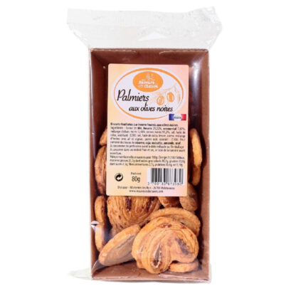 Palmiers aux Olives Noires "Les Saveurs du Clavon" - 80g