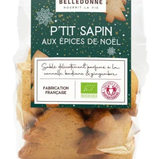 Biscuits Sapin Epices de Noël "Belledonne" ♻ - Sachet 100g