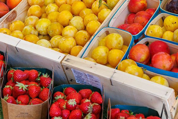 Panier fruits Cheval Blanc