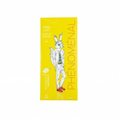 Tablette de Chocolat Lait 41% "Phénoménal" ♻ - Noisettes - 100g