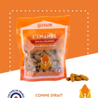 Amandes aux Epices Colombo "Silvain" - 100g